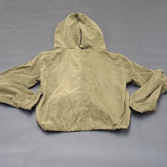 Brandy Melville Olive Green Military Hooded Jacket Size M/L - Picture 12 of 12
